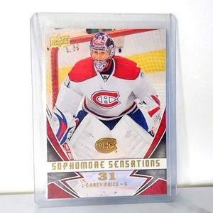 Carey Price Sophomore Sensations 2008/09 Insert SS3 Montreal Canadiens
